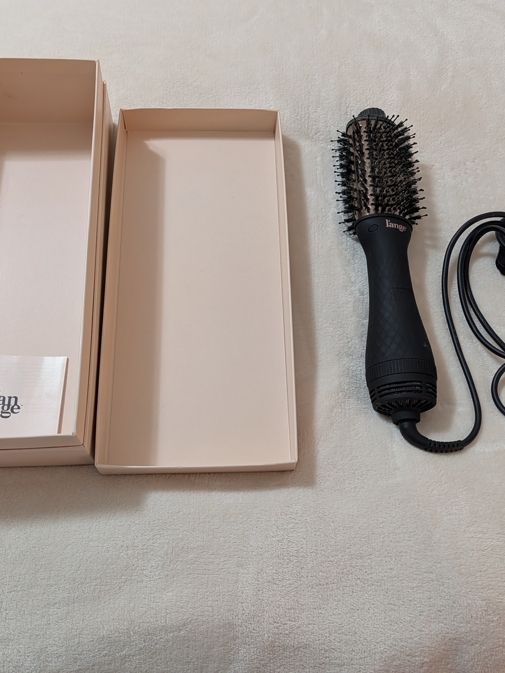 Lange Black Round Hot Air Brush